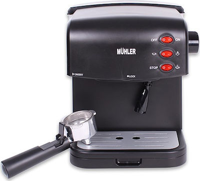 Muhler MCM-1585 Μηχανή Espresso 850W Πίεσης 15bar Μαύρη